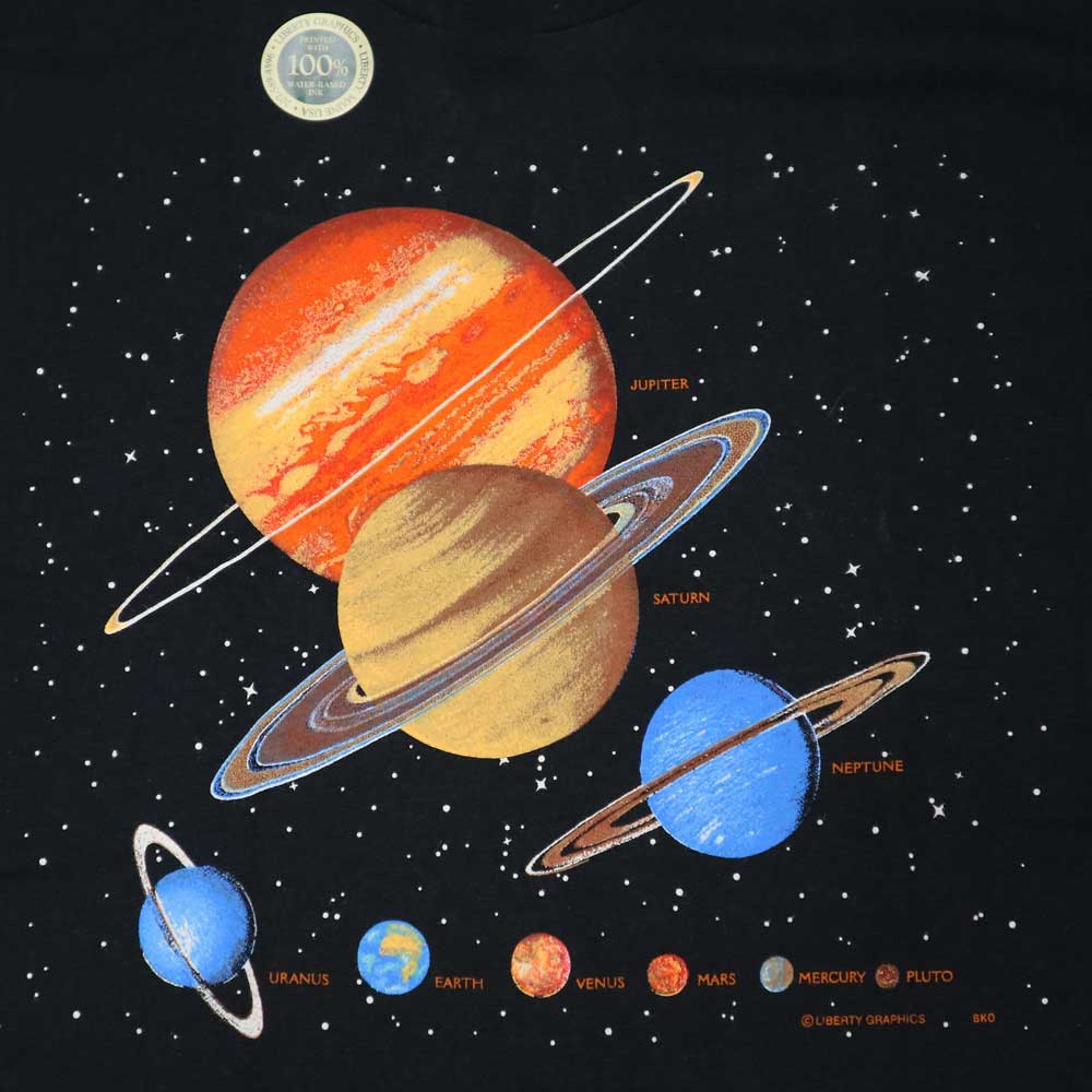 Liberty Graphics T-Shirts Planets プラネット 太陽系Tシャツ
