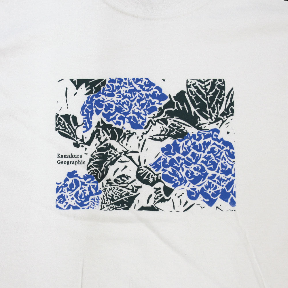鎌T-Shirts 紫陽花 Hydrangea Blue and Red