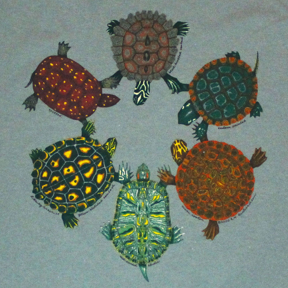 Liberty Graphics T-Shirts Turtle Circle 亀の輪