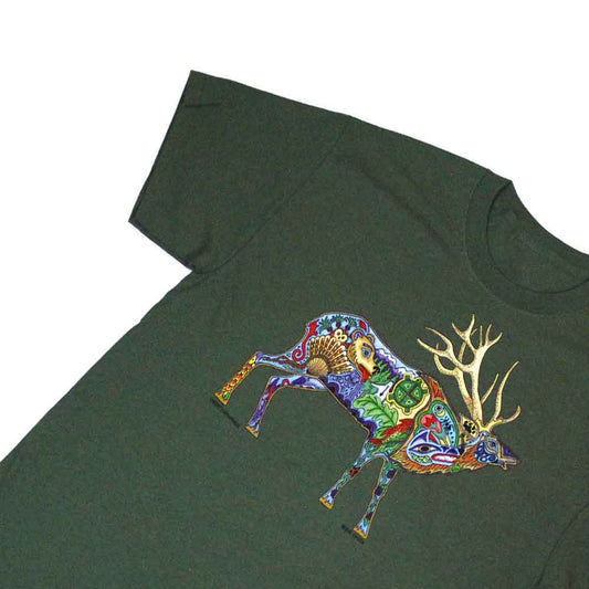 Liberty Graphics T-Shirts Earth Art Elk ｱｰｽｱｰﾄ ｴﾙｸ