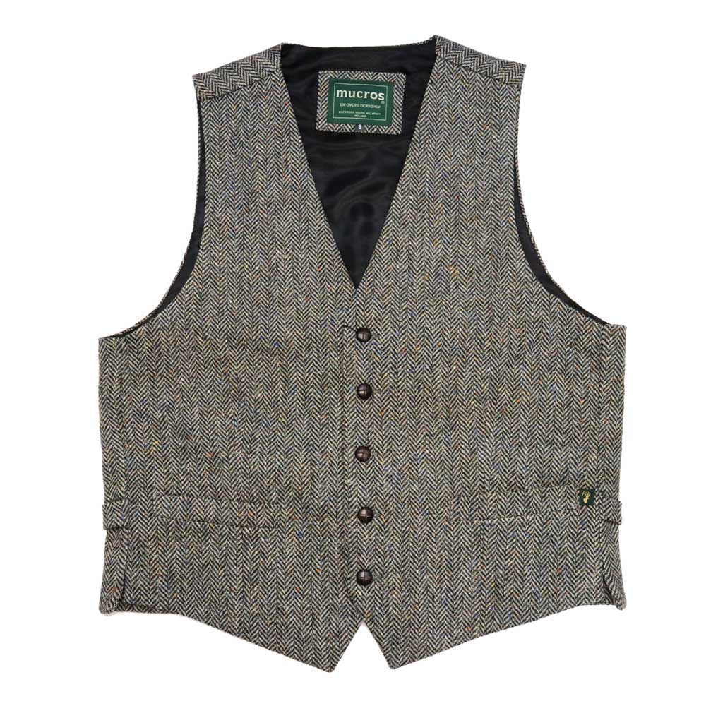 ｱｲﾙﾗﾝﾄﾞ ｳｴｽﾄｺｰﾄ ﾂｲｰﾄﾞﾍﾞｽﾄ Mucros ﾏｸﾛｽ Waistcoat Gray