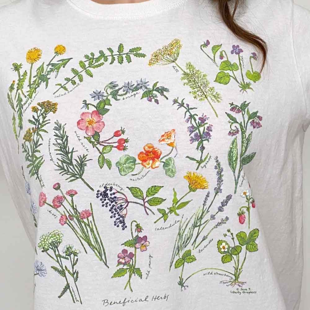 Liberty Graphics T-Shirts Beneficial Herbs ﾍﾞﾈﾌｨｼｬﾙﾊｰﾌﾞ