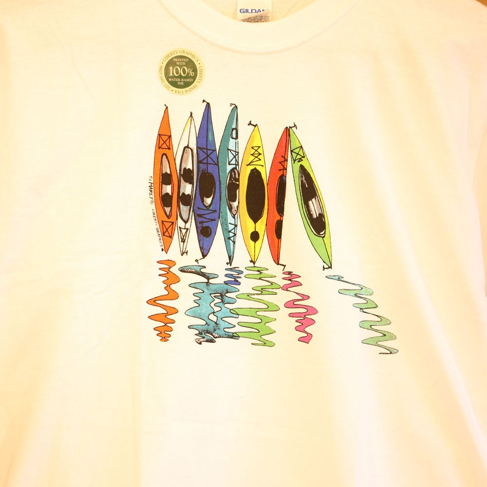 Liberty Graphics T-Shirts Kayak Reflection ｶﾔｯｸﾘﾌﾚｸｼｮﾝ