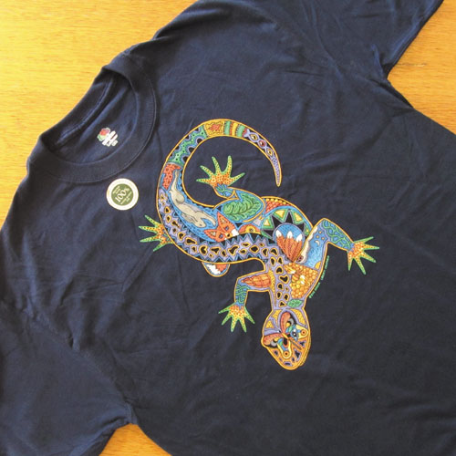 Liberty Graphics T-Shirts Earth Art Lizard トカゲのT-Shirts