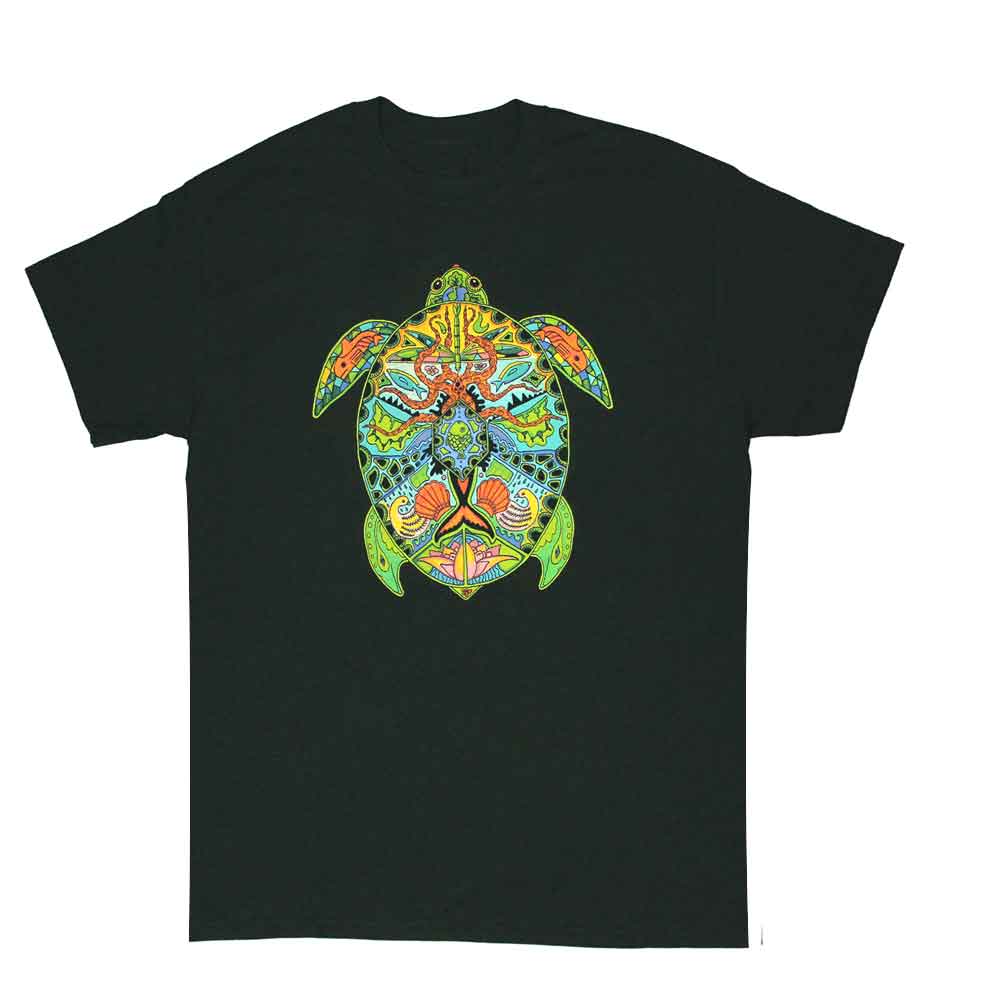 Liberty Graphics T-Shirts Earth Art Sea Turtle ｱｰｽｱｰﾄ 海亀